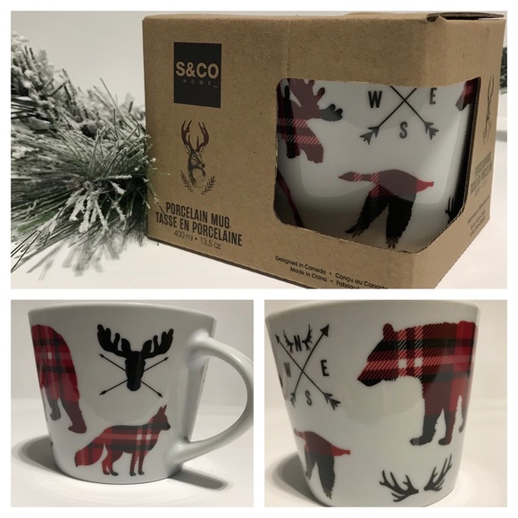 S&CO Home Other - 🇨🇦🌲Porcelain Boxed Christmas Mug
